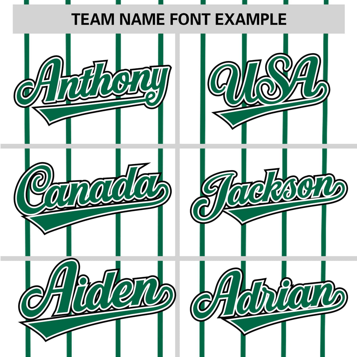 Custom White Kelly-Green Pinstripe White Kelly-Green Black Authentic Baseball Jersey