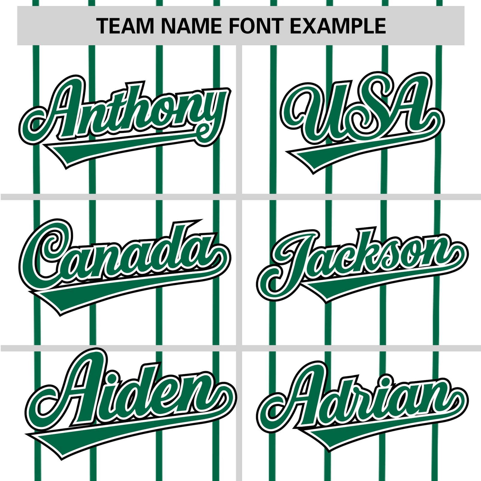 Custom White Kelly-Green Pinstripe White Kelly-Green Black Authentic Baseball Jersey