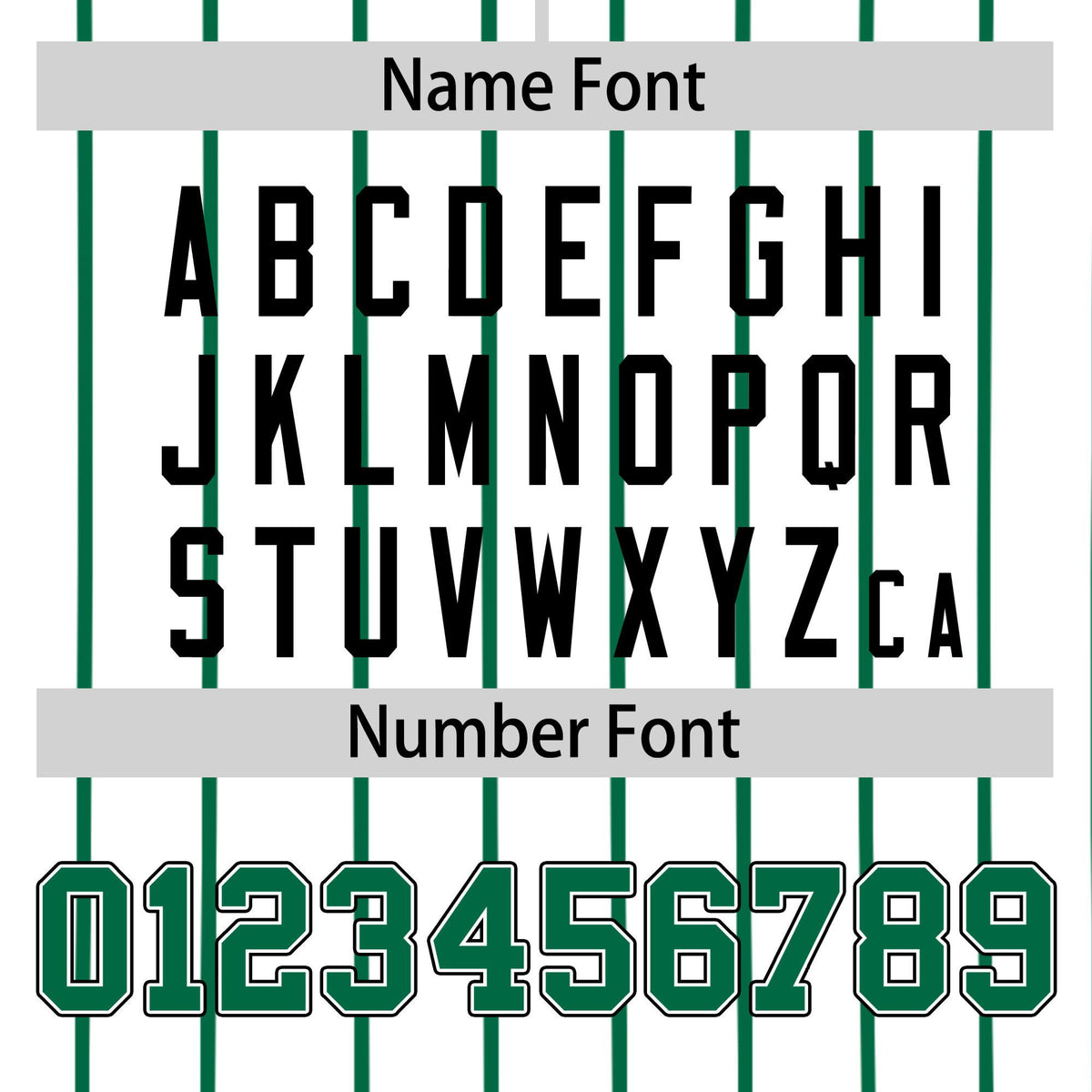 Custom White Kelly-Green Pinstripe White Kelly-Green Black Authentic Baseball Jersey