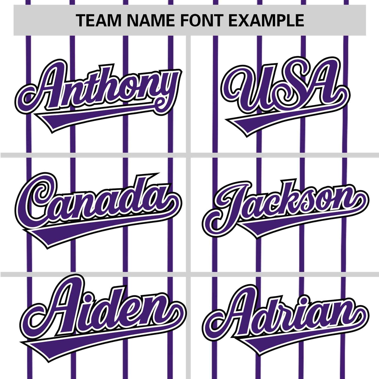 Custom White Purple Pinstripe White-Purple Black Authentic Baseball Jersey