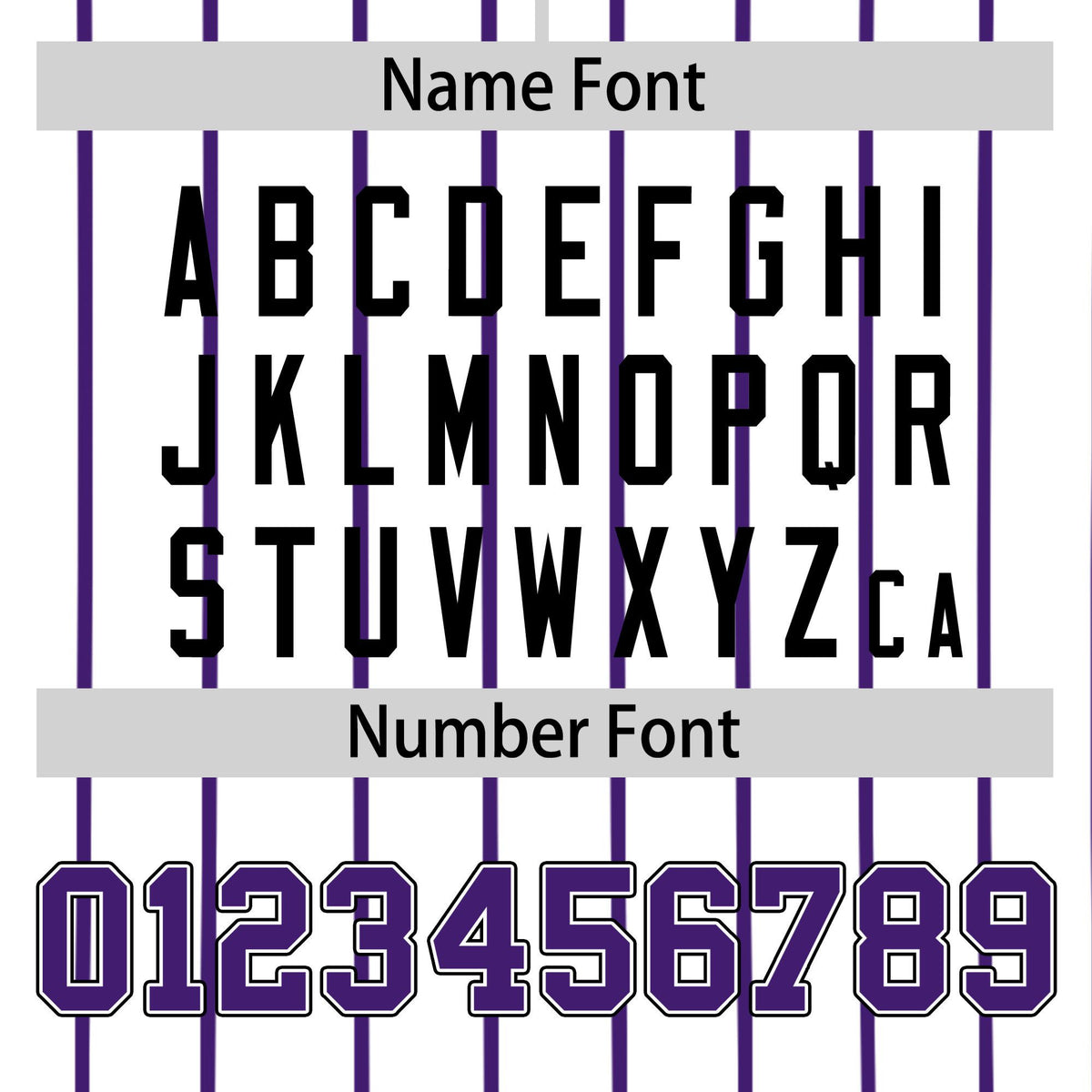 Custom White Purple Pinstripe White-Purple Black Authentic Baseball Jersey