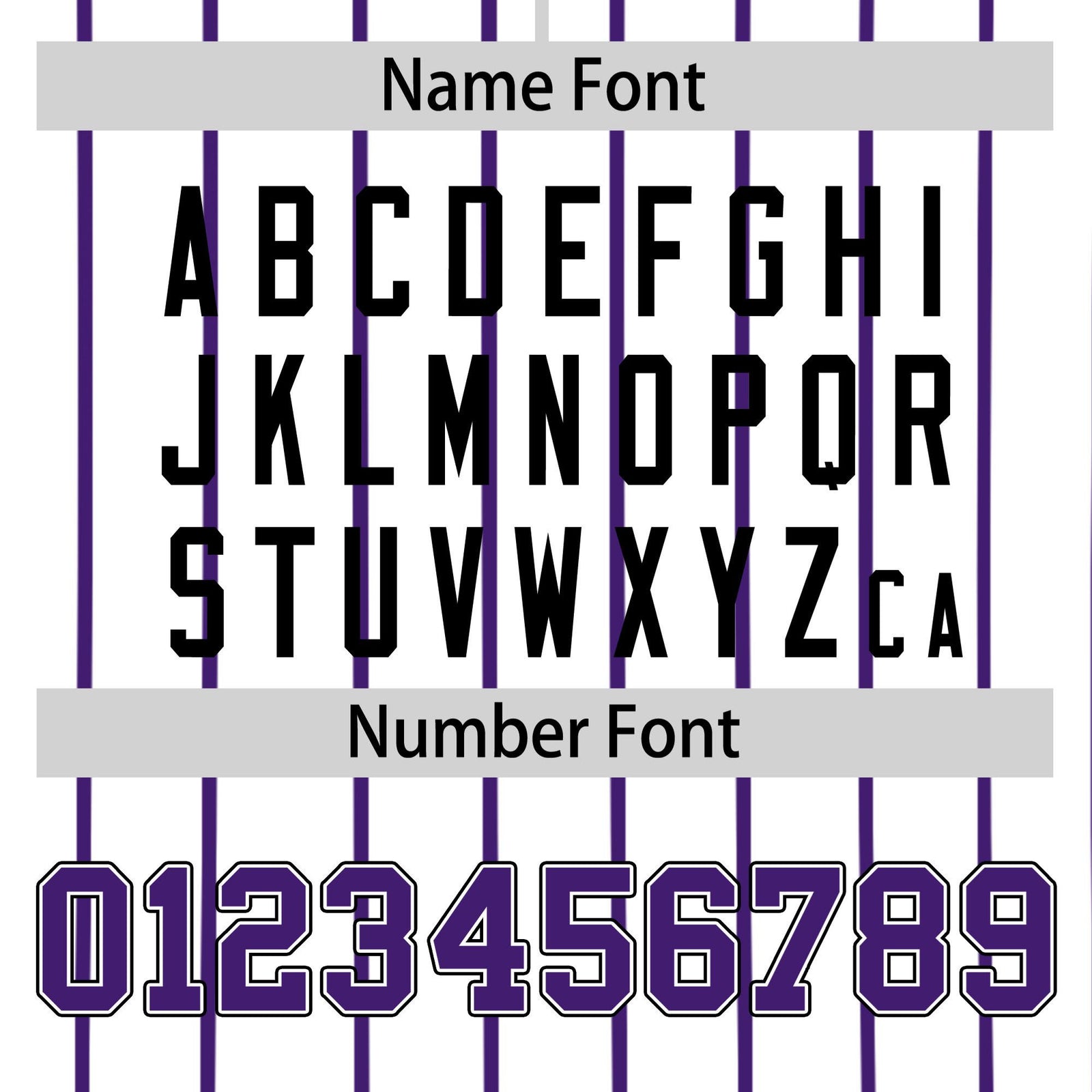 Custom White Purple Pinstripe White-Purple Black Authentic Baseball Jersey