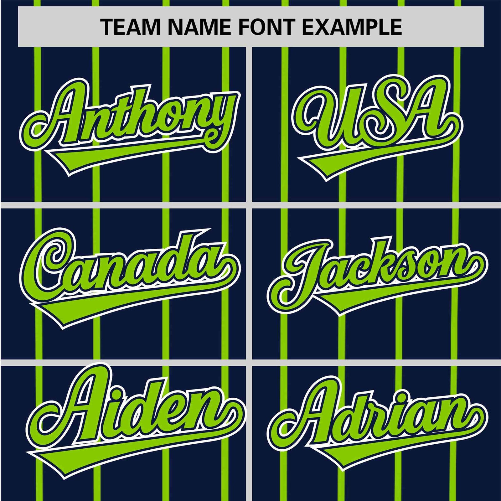Custom Navy Neon-Green Pinstripe Neon-Green White Authentic Baseball Jersey