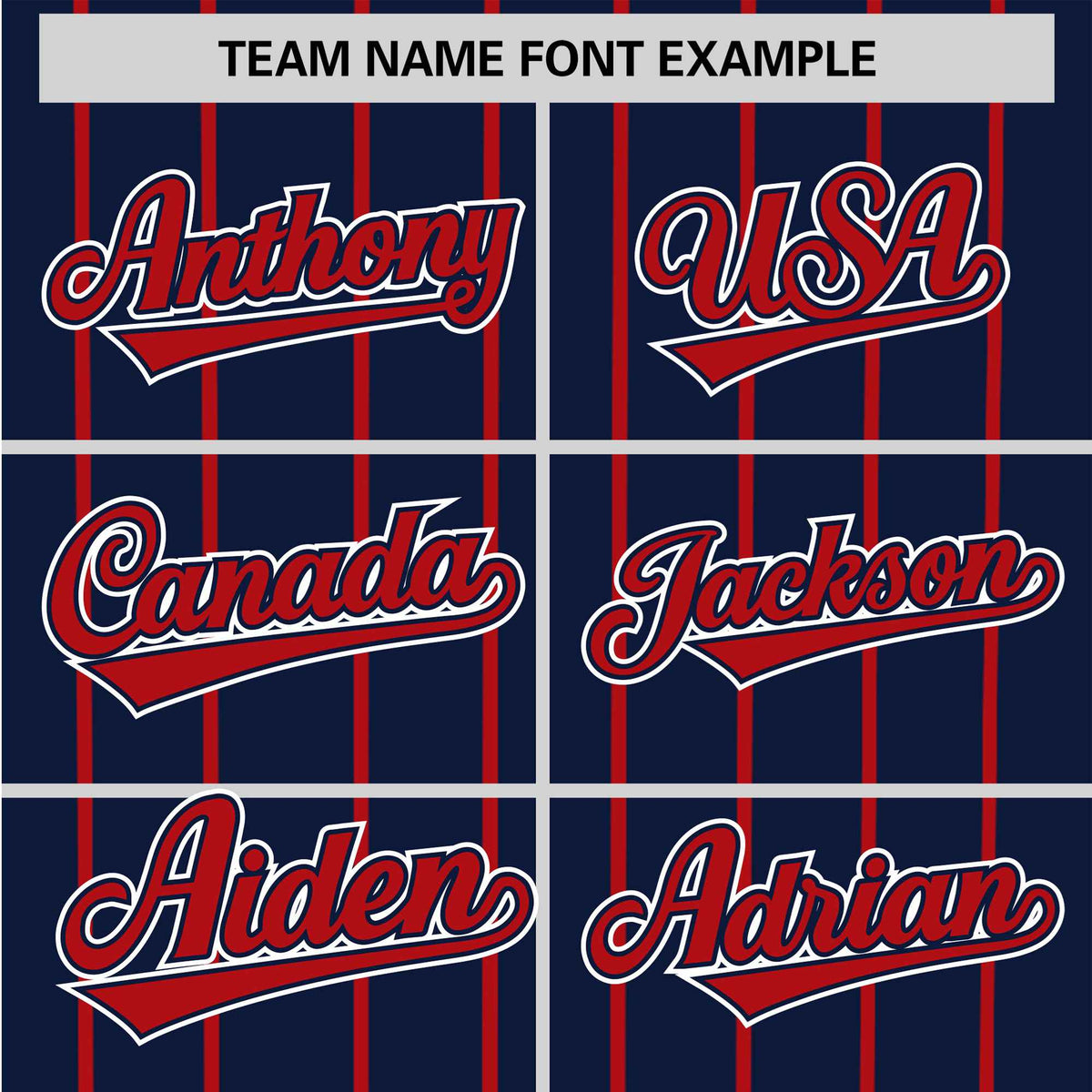 Custom Navy Red Pinstripe Red-White Authentic Baseball Jersey