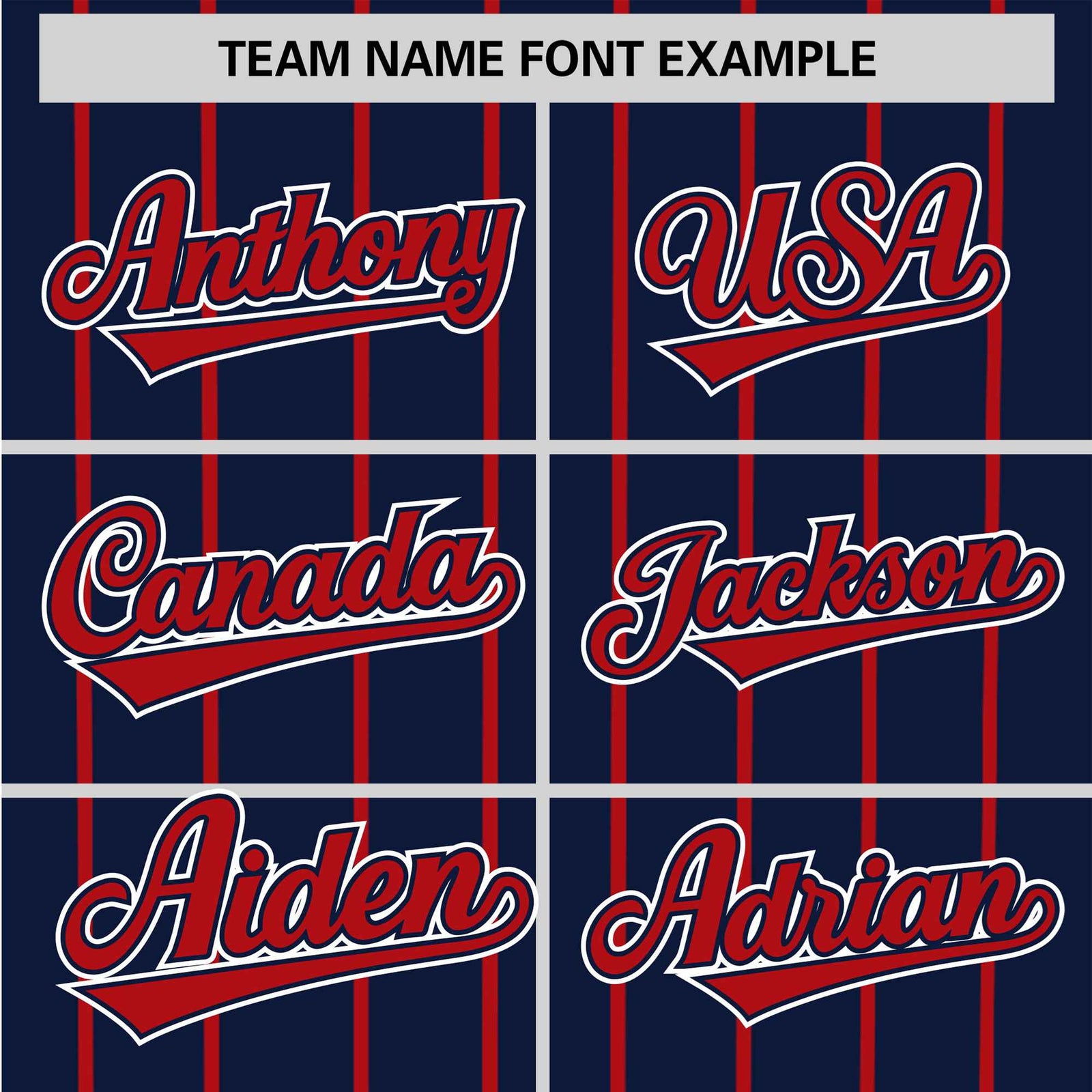 Custom Navy Red Pinstripe Red-White Authentic Baseball Jersey