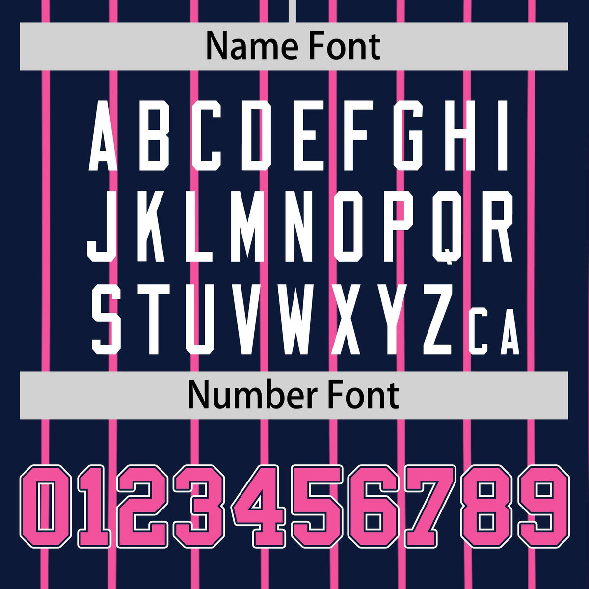 Custom Navy Pink Pinstripe Pink-White Authentic Baseball Jersey