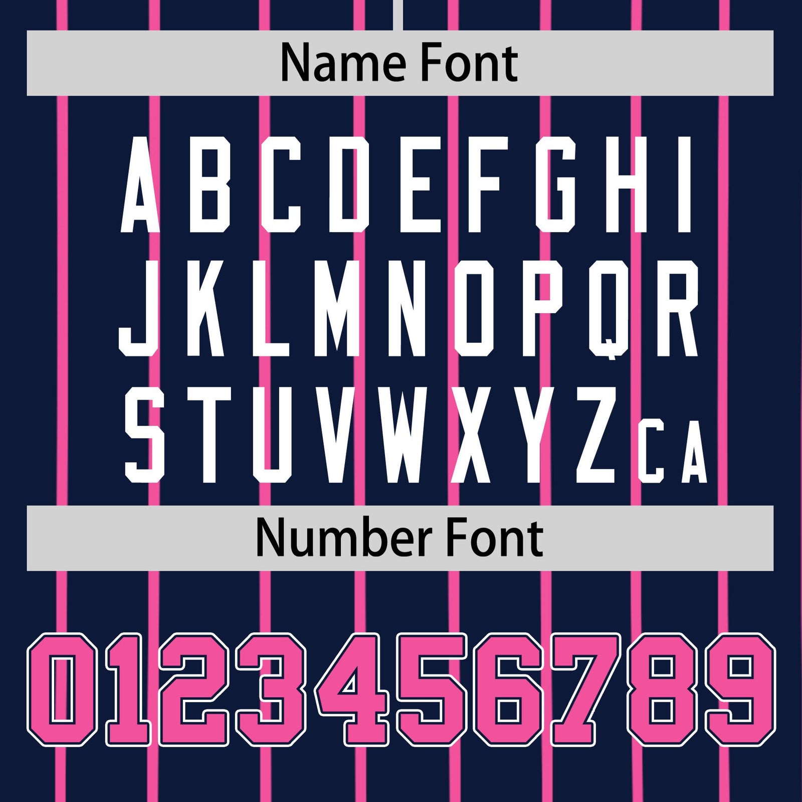 Custom Navy Pink Pinstripe Pink-White Authentic Baseball Jersey