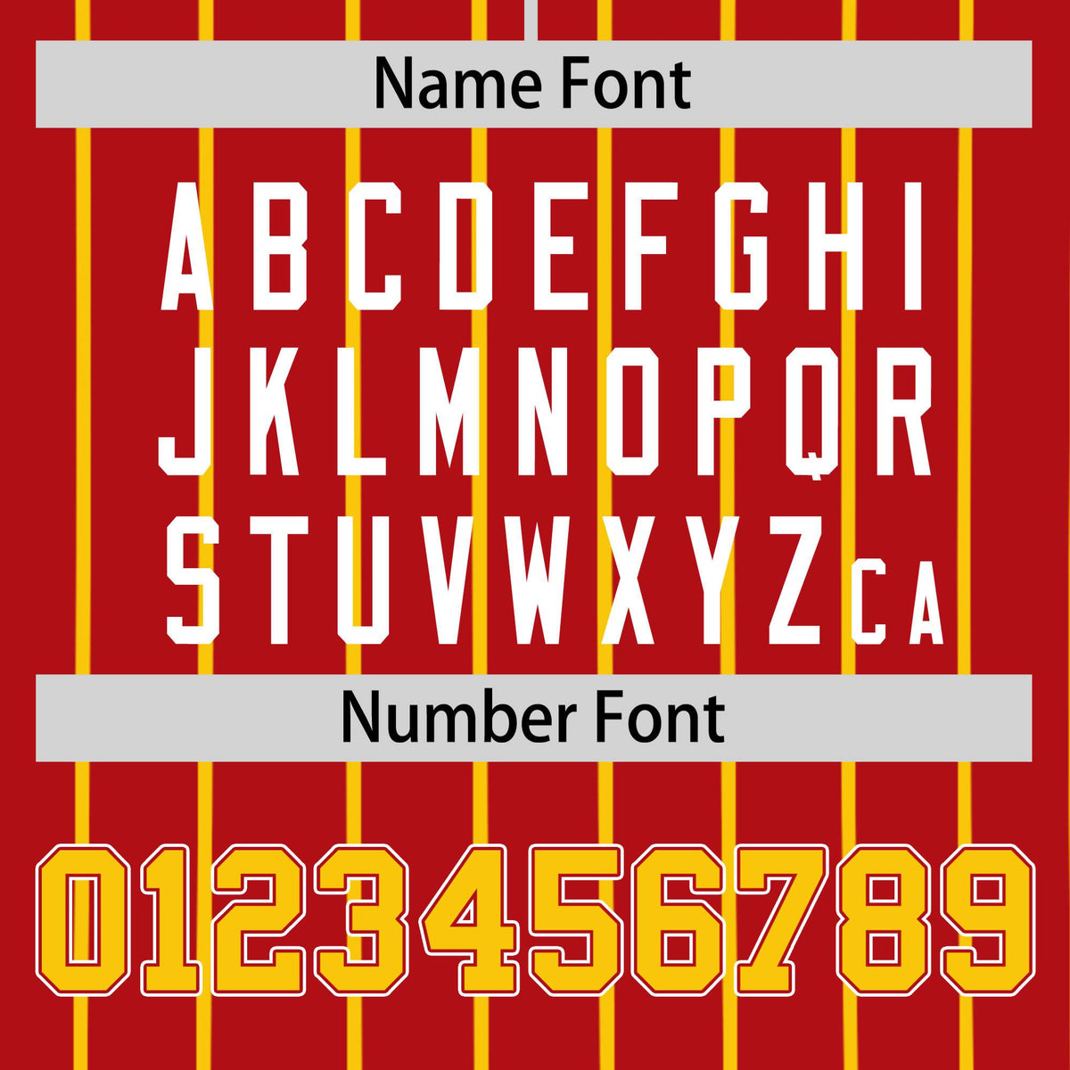 Custom Red Yellow Pinstripe Yellow-White Authentic Baseball Jersey