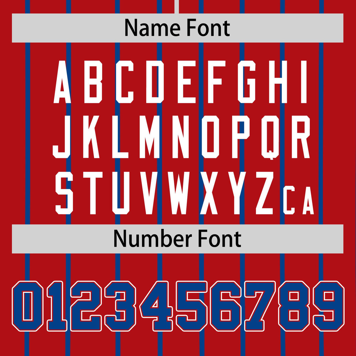 Custom Red Blue Pinstripe Blue-White Authentic Baseball Jersey