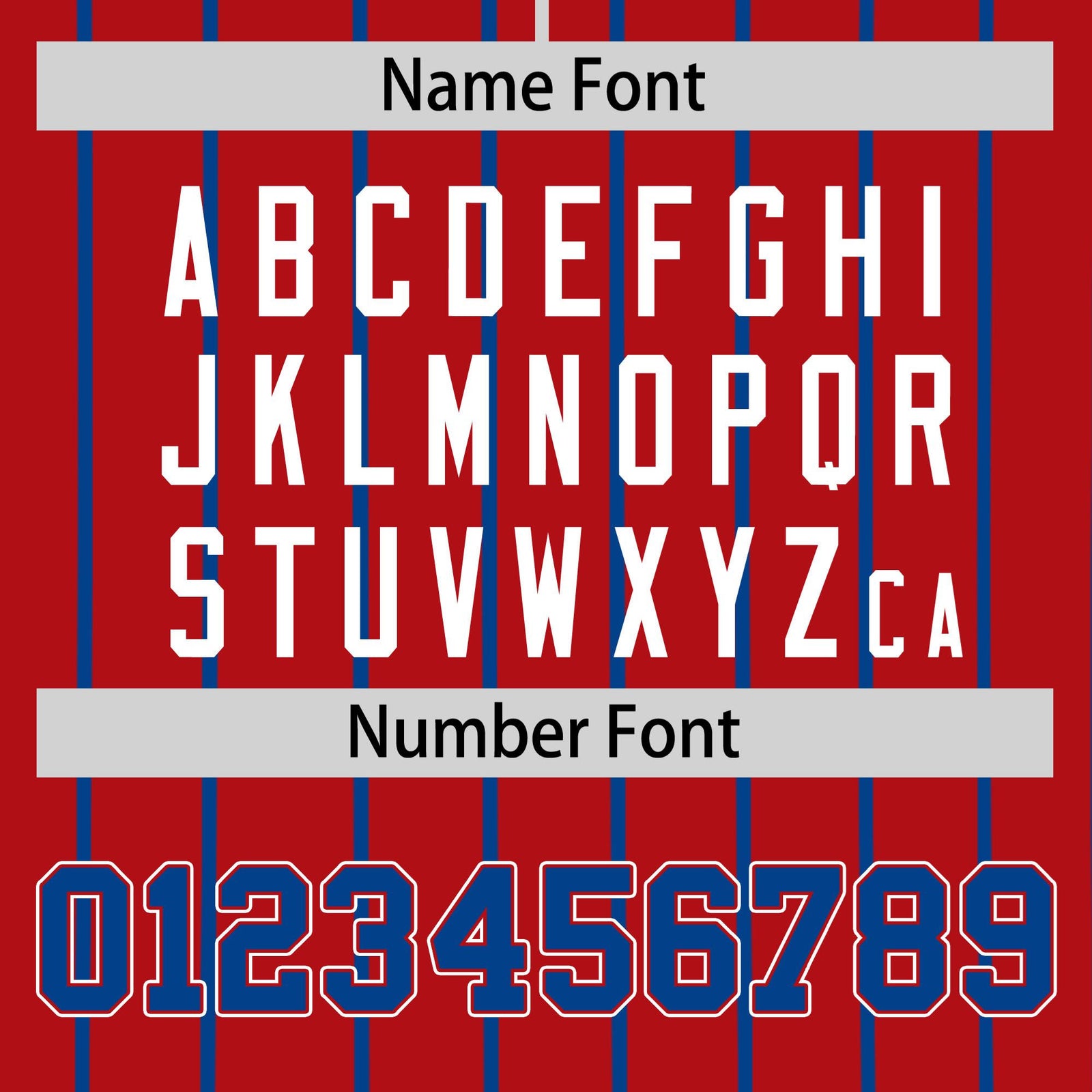 Custom Red Blue Pinstripe Blue-White Authentic Baseball Jersey