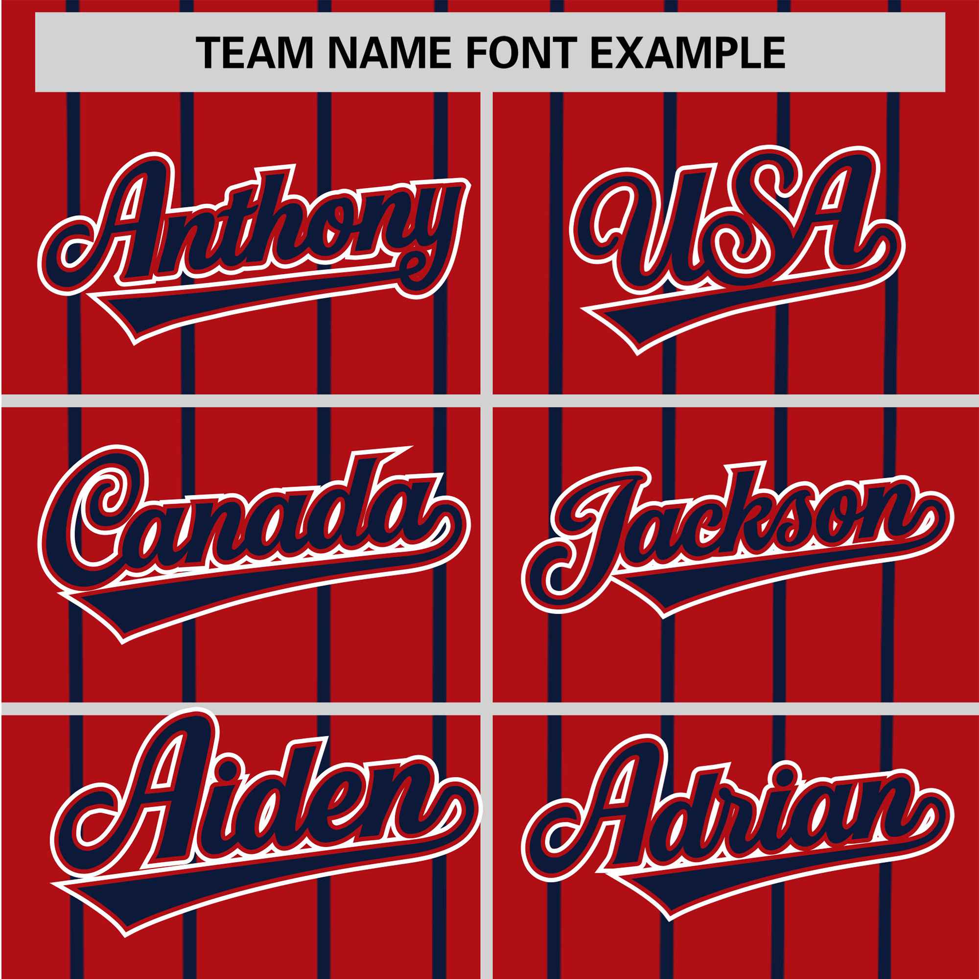 Custom Red Navy Pinstripe Navy-White Authentic Baseball Jersey