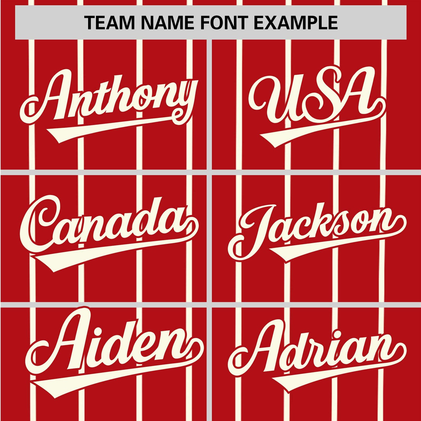 Custom Red Cream Pinstripe Cream-Red Authentic Baseball Jersey