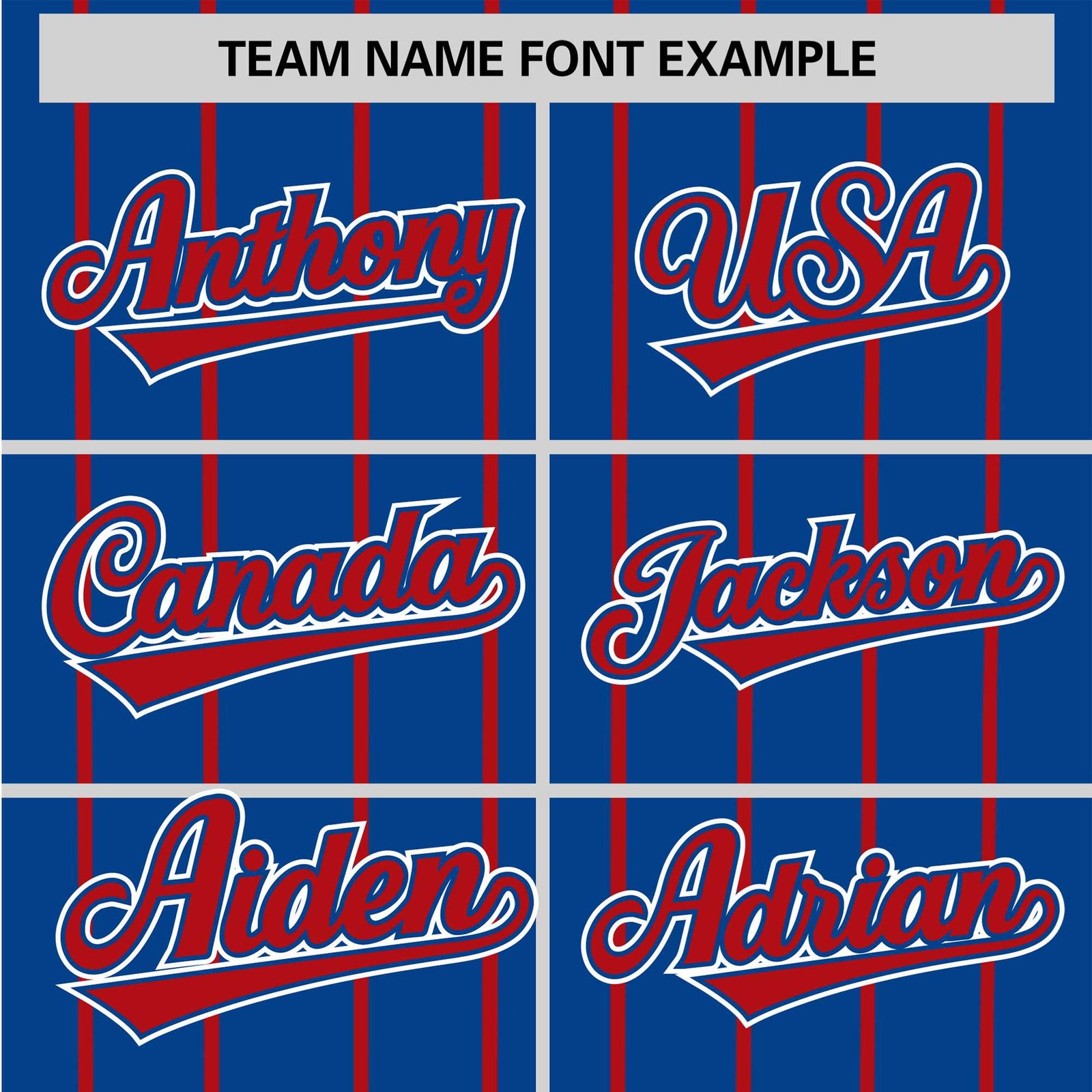 Custom Blue Red Pinstripe Red-White Authentic Baseball Jersey