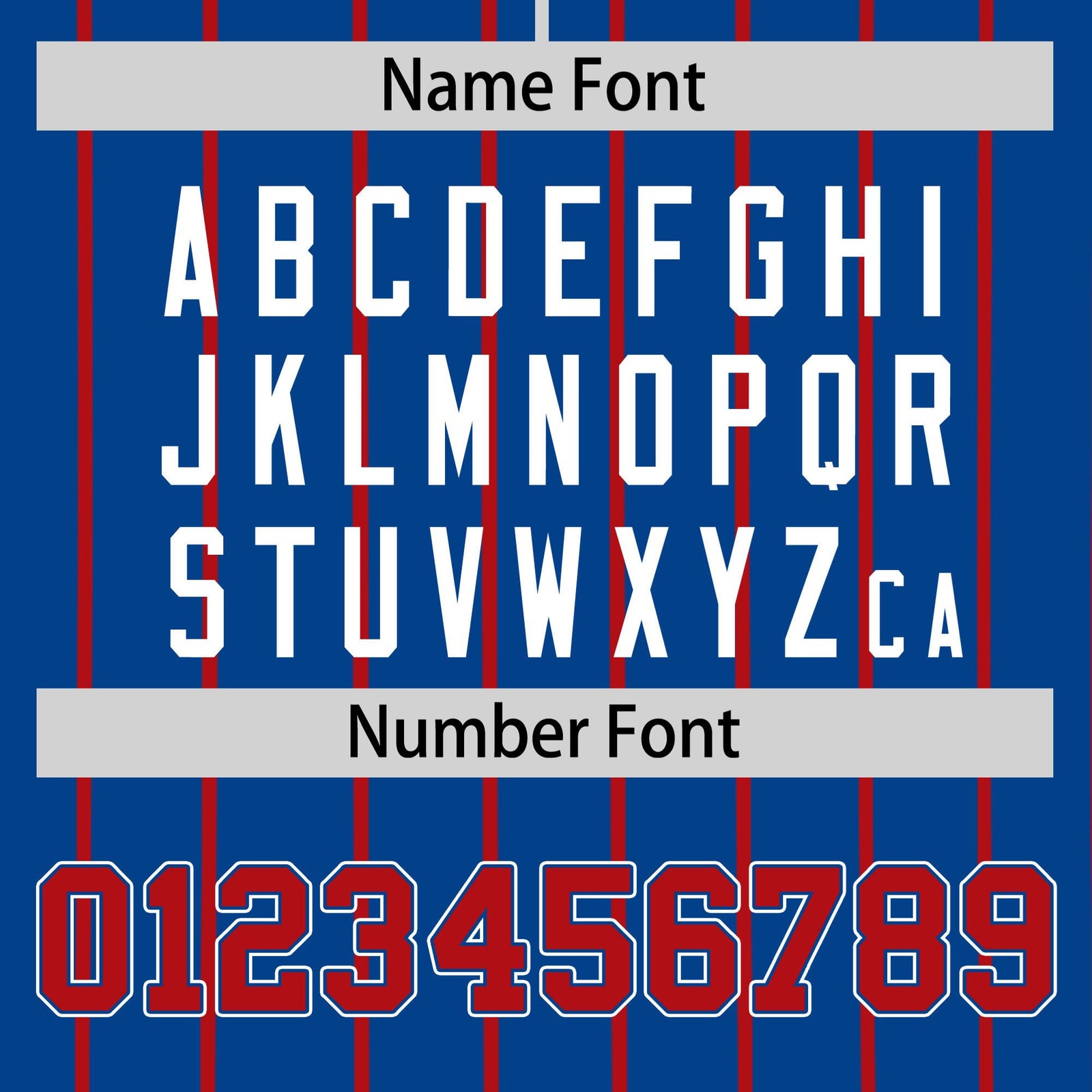 Custom Blue Red Pinstripe Red-White Authentic Baseball Jersey