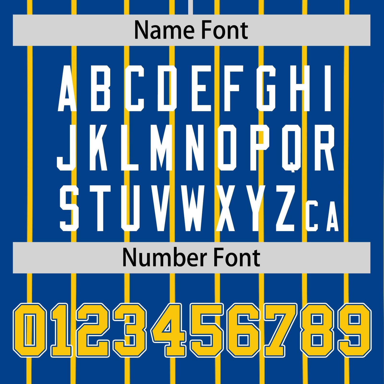 Custom Blue Yellow Pinstripe Yellow-White Authentic Baseball Jersey