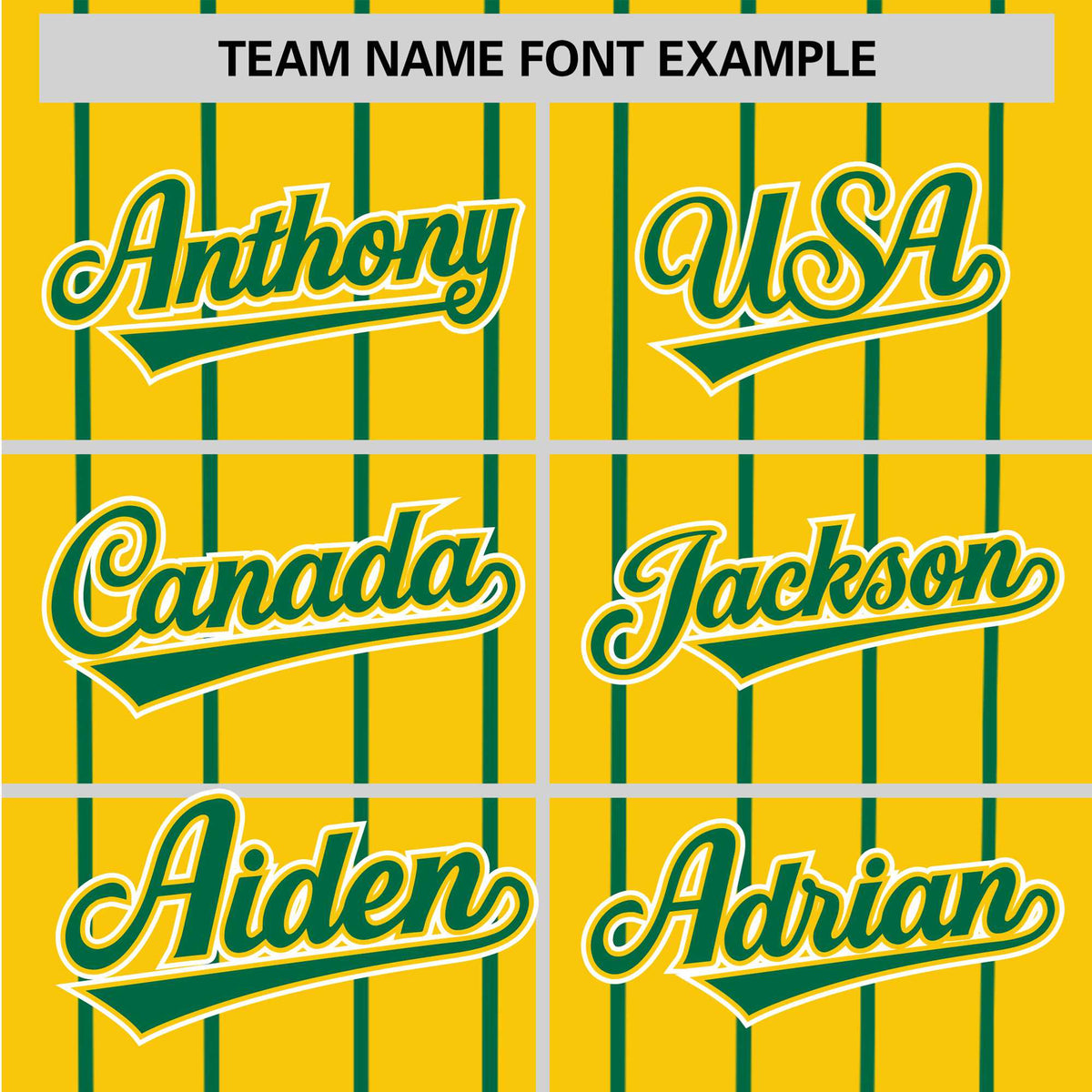 Custom Yellow Kelly-Green Pinstripe Kelly-Green White Authentic Baseball Jersey