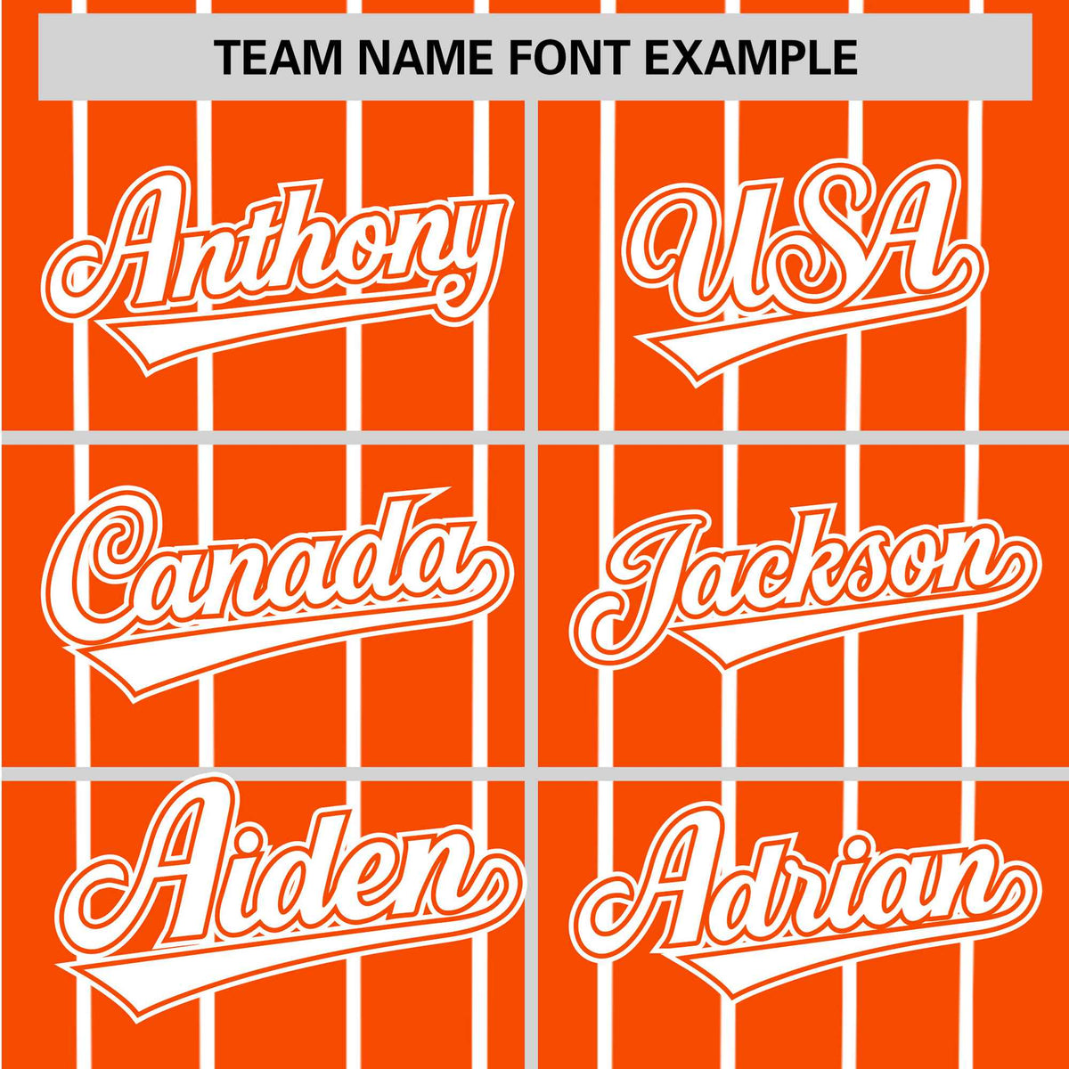 Custom Orange White Pinstripe White-Orange Authentic Baseball Jersey