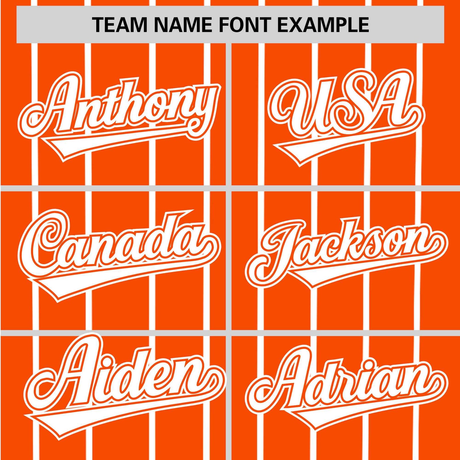 Custom Orange White Pinstripe White-Orange Authentic Baseball Jersey