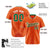 Custom Orange Kelly-Green Pinstripe Kelly-Green White Authentic Baseball Jersey