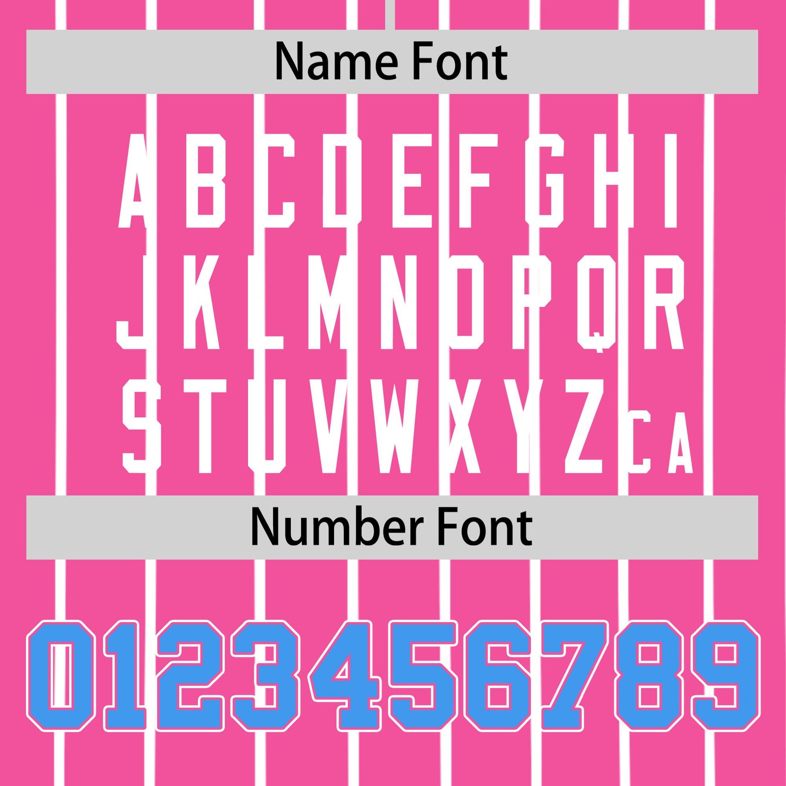 Custom Pink Blue Pinstripe Blue-White Authentic Baseball Jersey