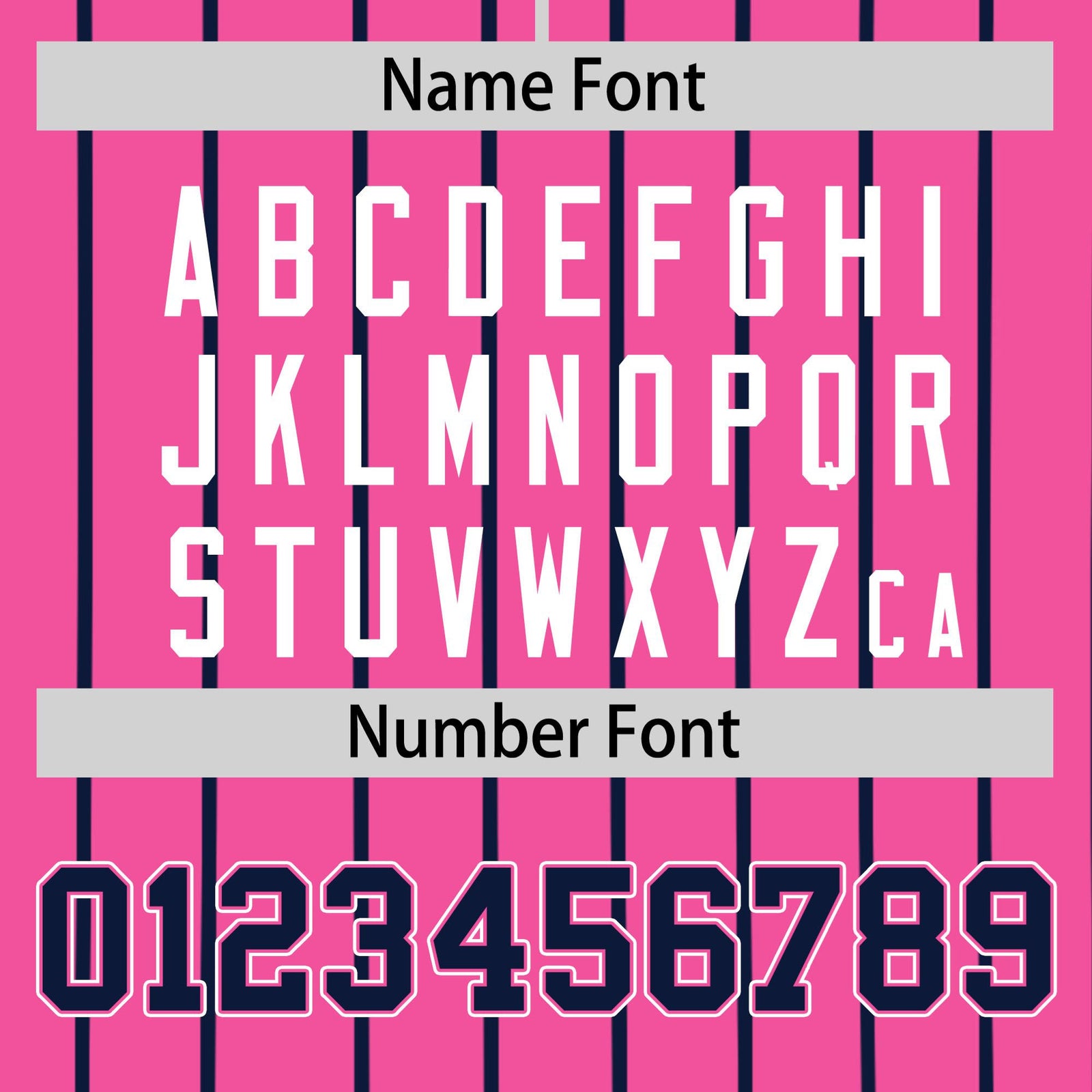 Custom Pink Blue Pinstripe Blue-White Authentic Baseball Jersey