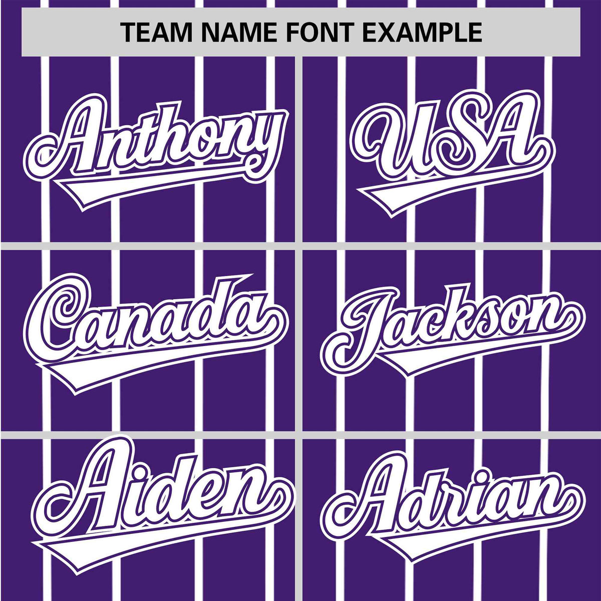 Custom Purple White Pinstripe White-Purple Authentic Baseball Jersey