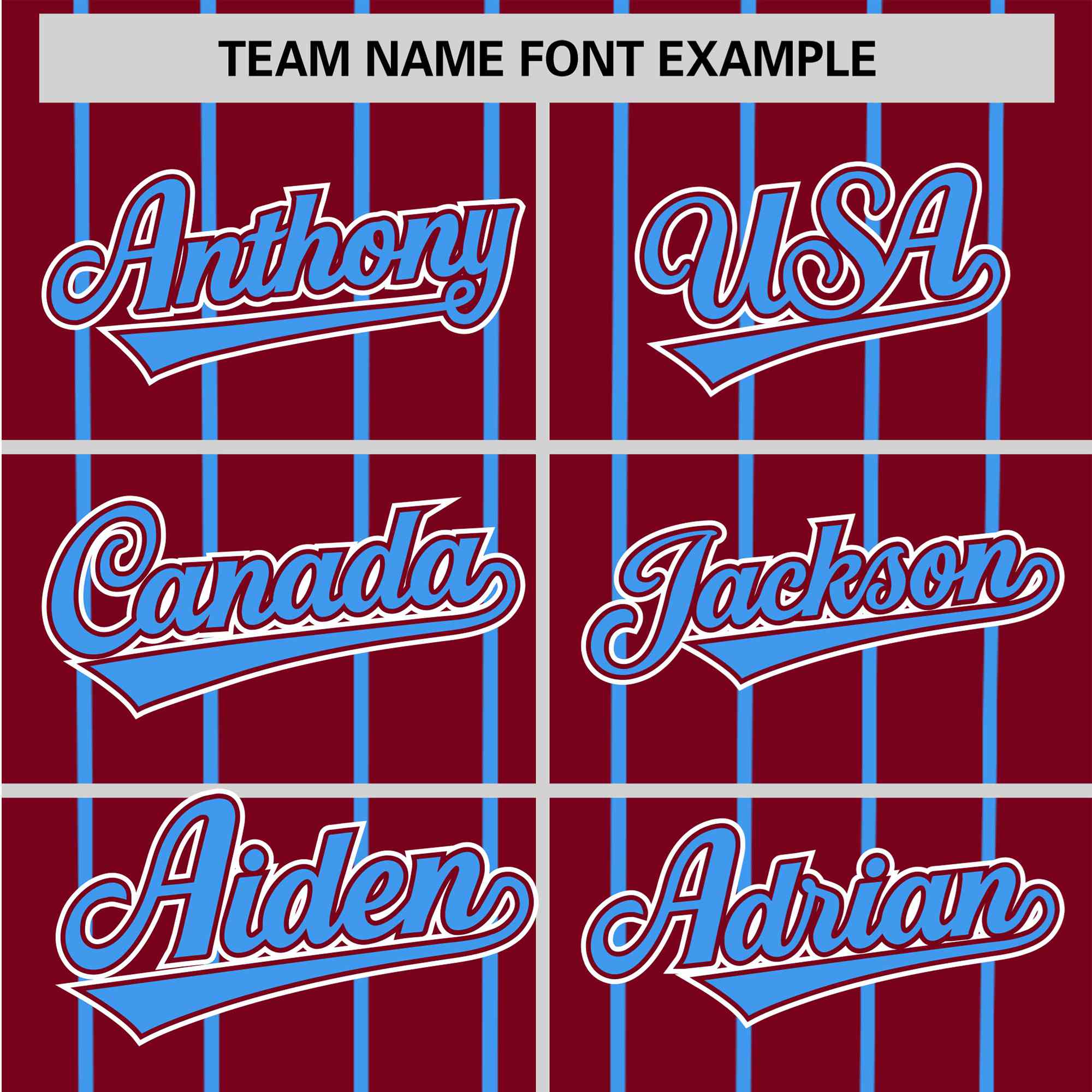 Custom Crimson Blue Pinstripe Blue-White Authentic Baseball Jersey