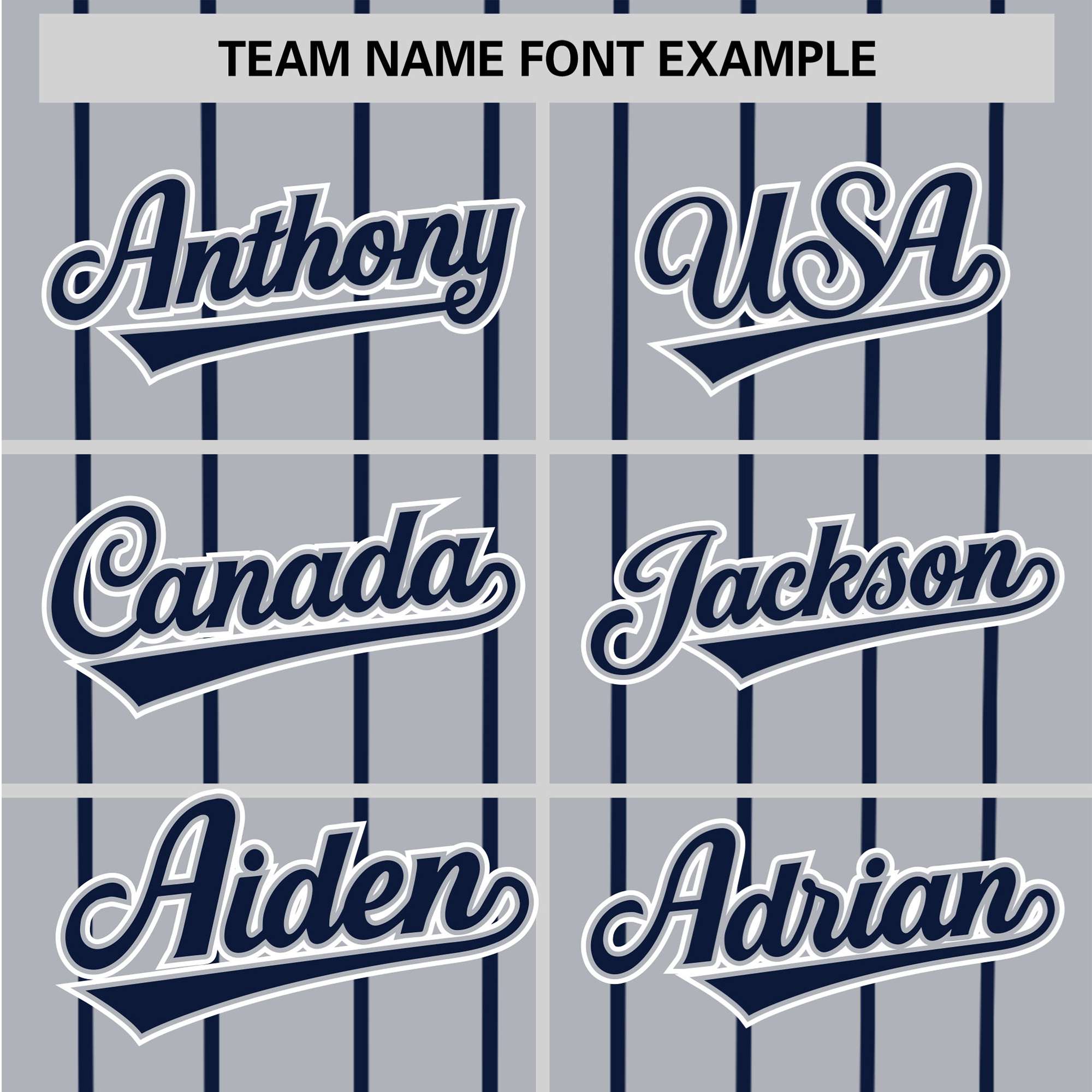 Custom Gray Navy Pinstripe Navy-White Authentic Baseball Jersey