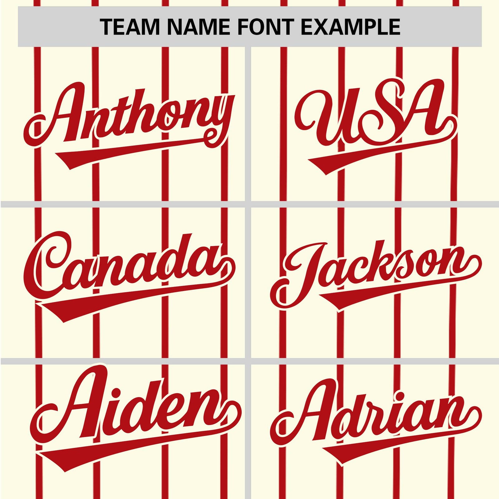 Custom Cream Red Pinstripe Red-White Authentic Baseball Jersey