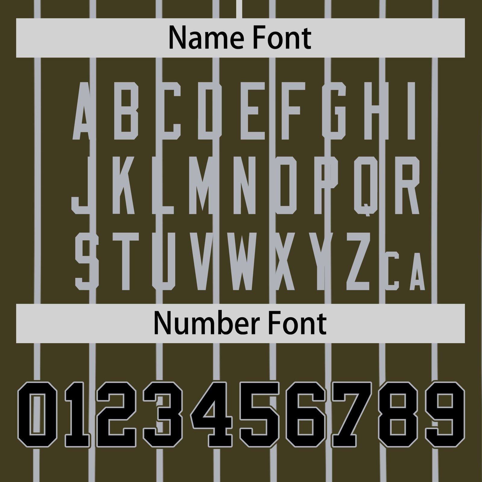 Custom Olive Black Pinstripe Black-Gray Authentic Baseball Jersey