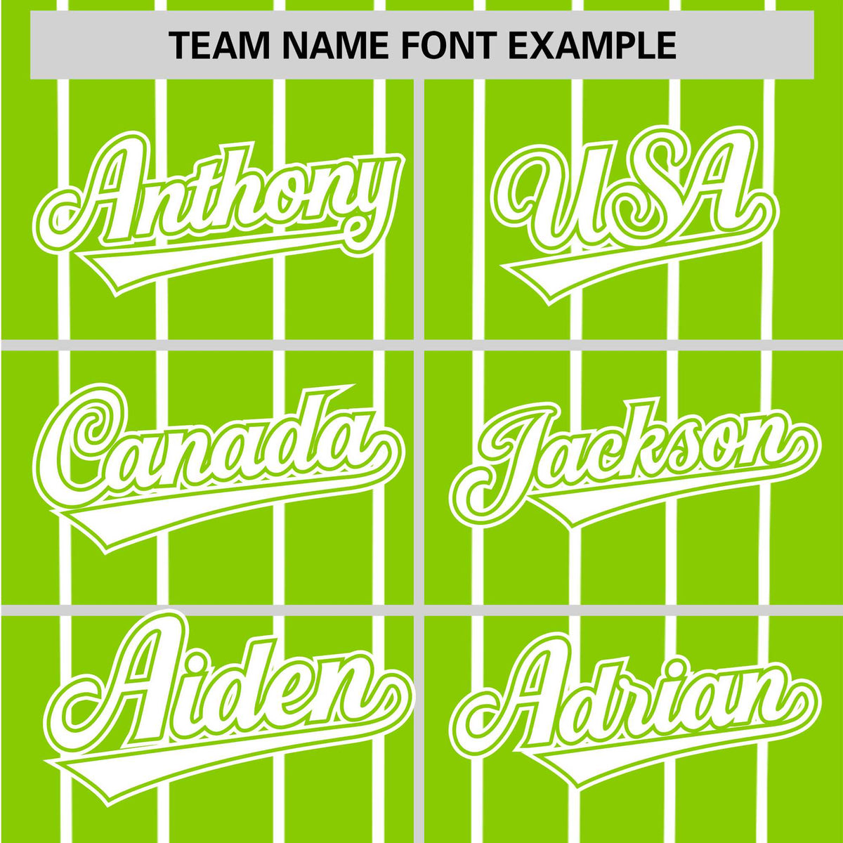 Custom Neon Green White Pinstripe White Neon-Green Authentic Baseball Jersey