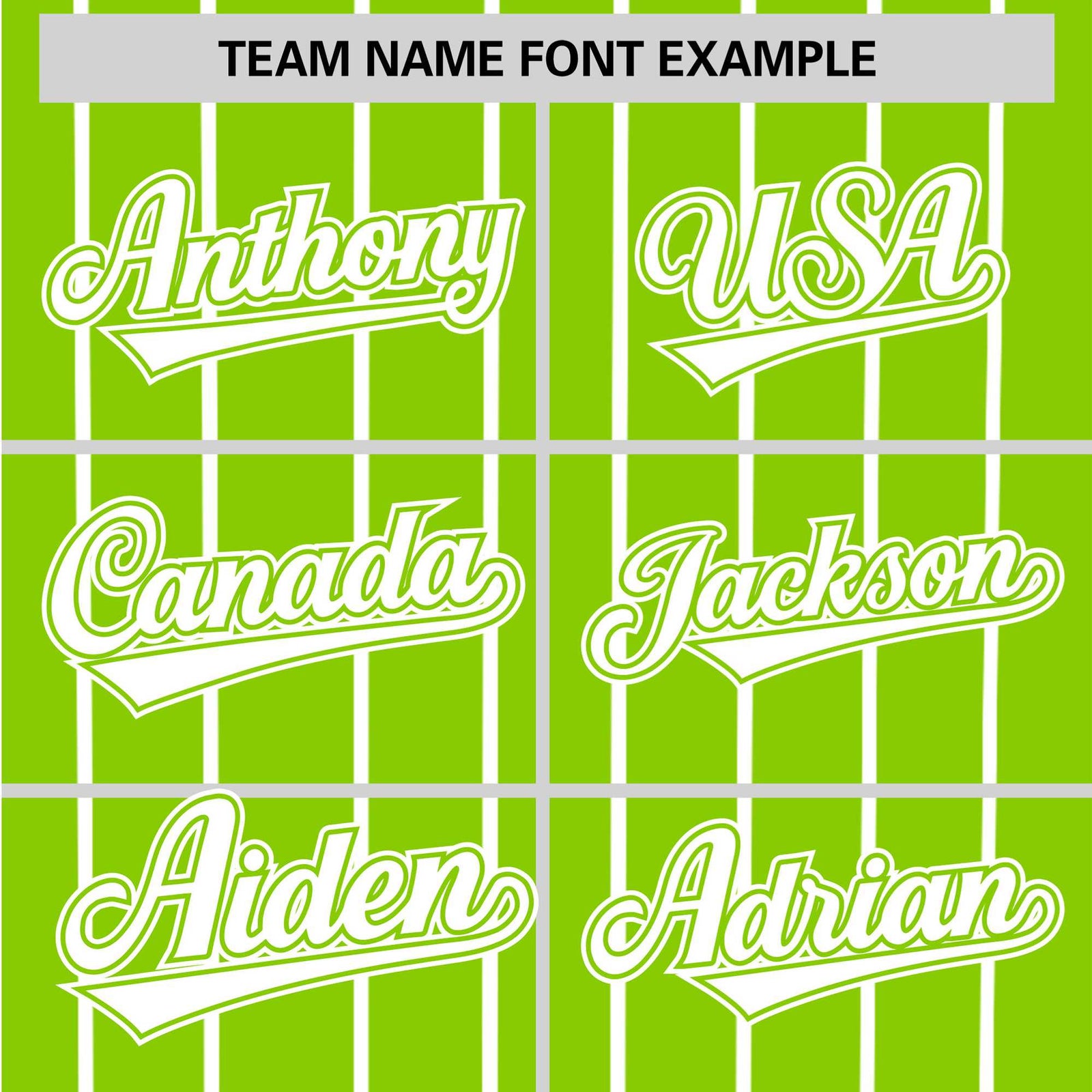 Custom Neon Green White Pinstripe White Neon-Green Authentic Baseball Jersey