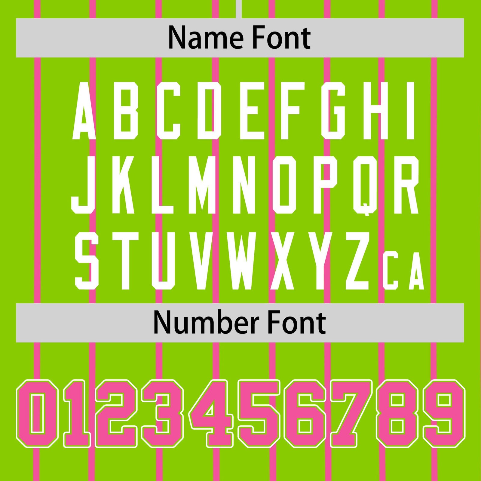 Custom Neon Green Pink Pinstripe Pink-White Authentic Baseball Jersey