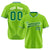 Custom Neon Green Kelly-Green Pinstripe Kelly-Green White Authentic Baseball Jersey