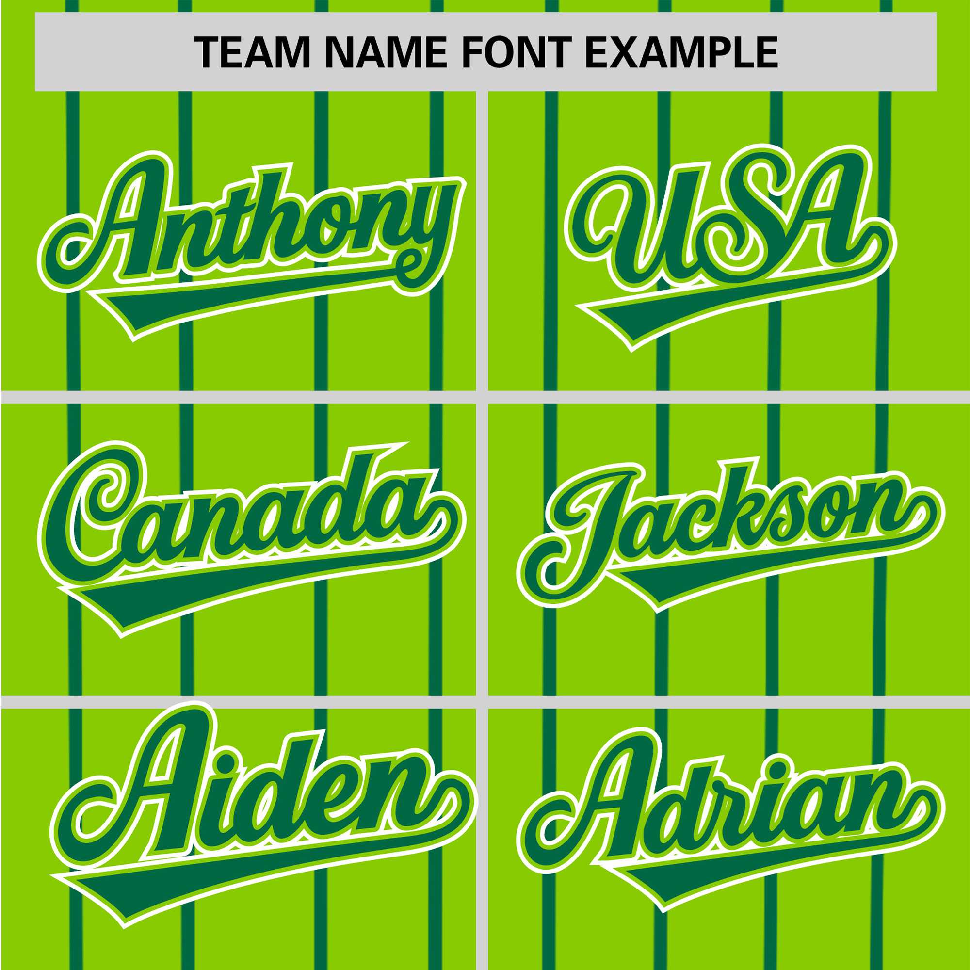 Custom Neon Green Kelly-Green Pinstripe Kelly-Green White Authentic Baseball Jersey