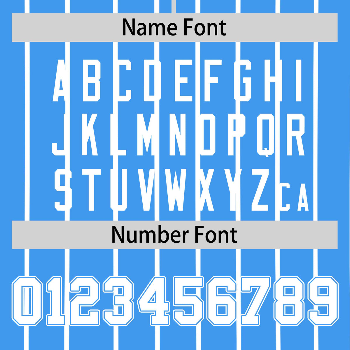 Custom Sky Blue White Pinstripe White Sky-Blue Authentic Baseball Jersey