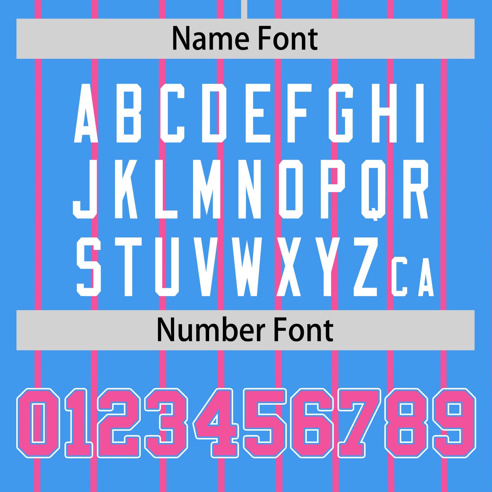 Custom Sky Blue Pink Pinstripe Pink-White Authentic Baseball Jersey