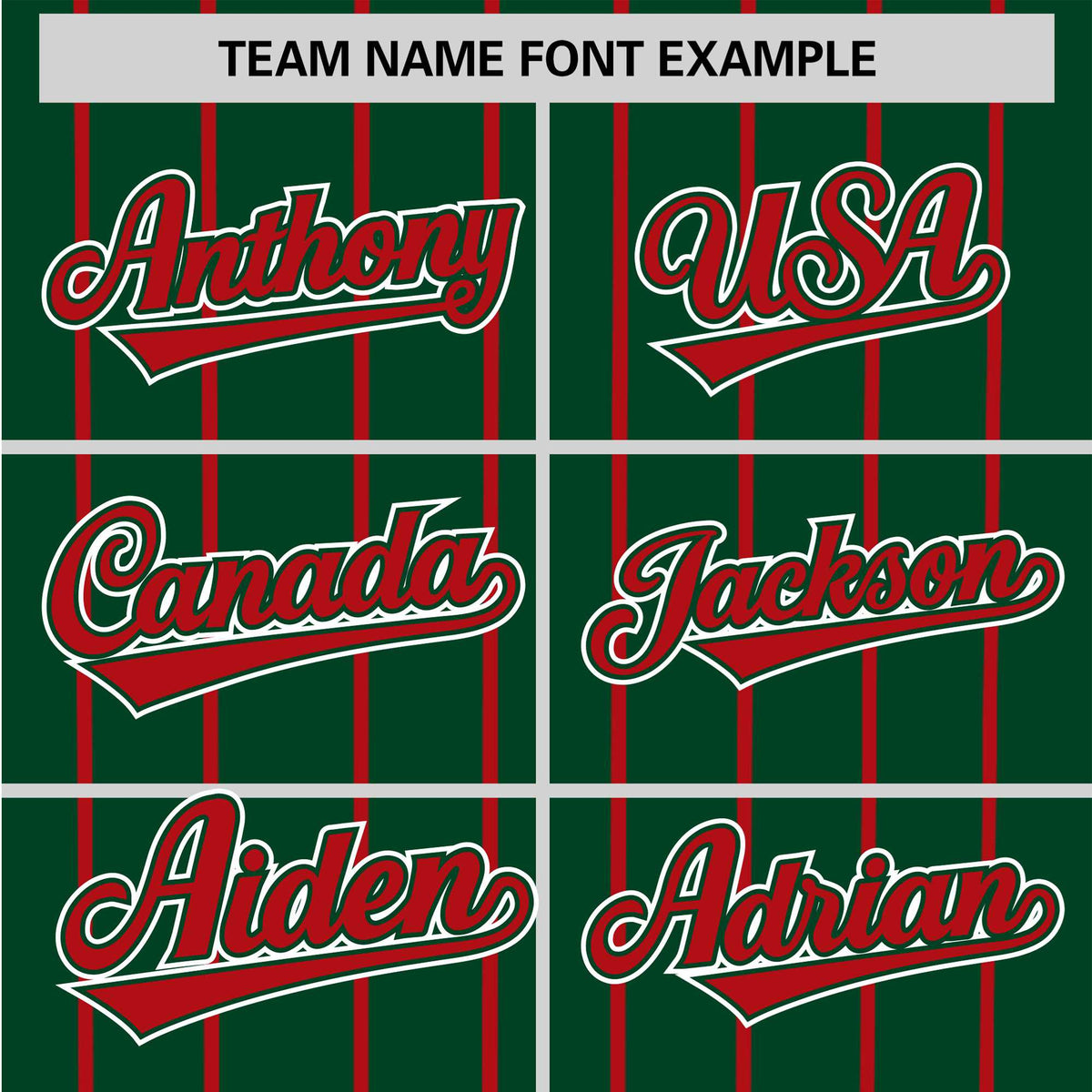 Custom Midnight Green Red Pinstripe Red-White Authentic Baseball Jersey