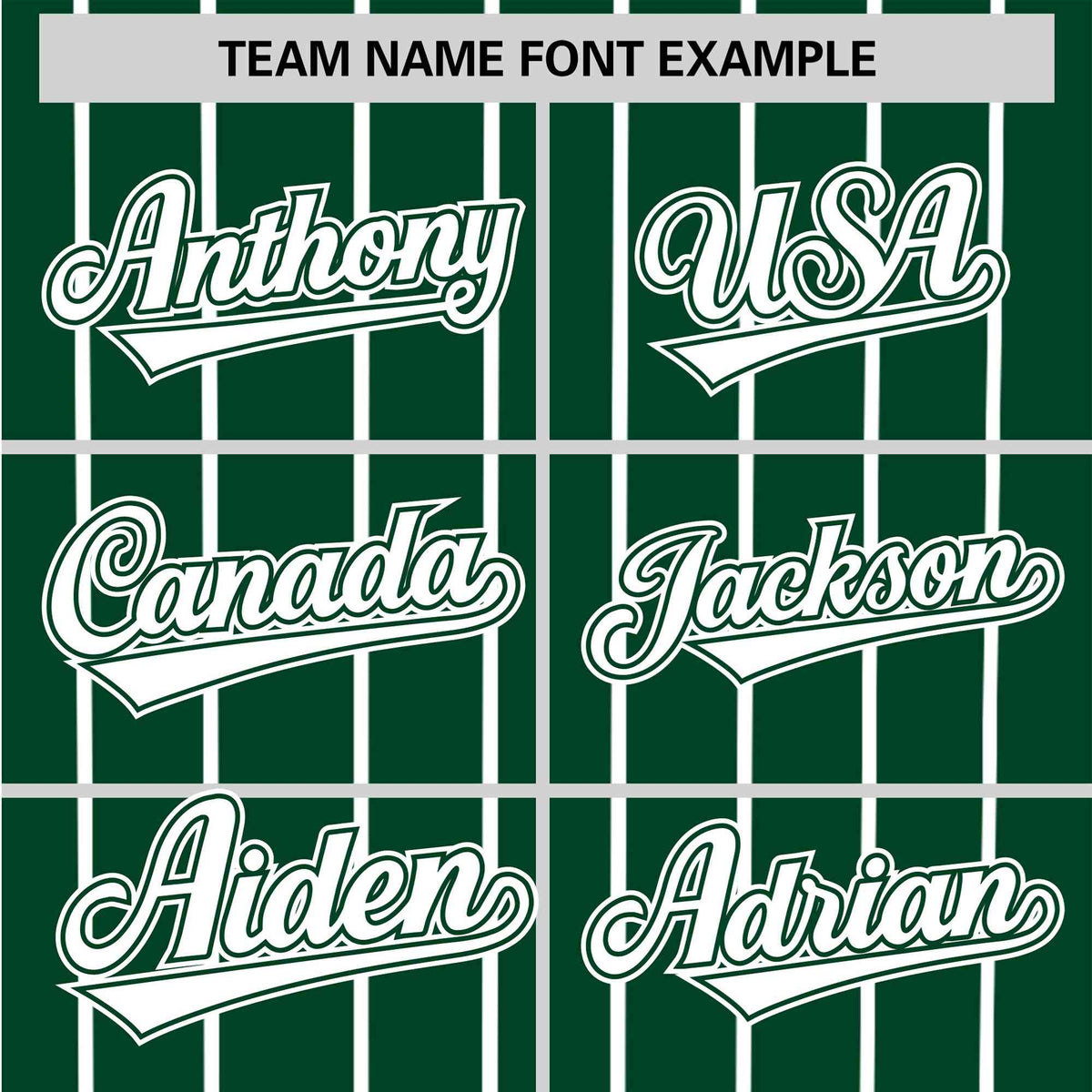 Custom Midnight Green White Pinstripe White Midnight-Green Authentic Baseball Jersey