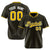 Custom Black Yellow Pinstripe Yellow-White Authentic Baseball Jersey