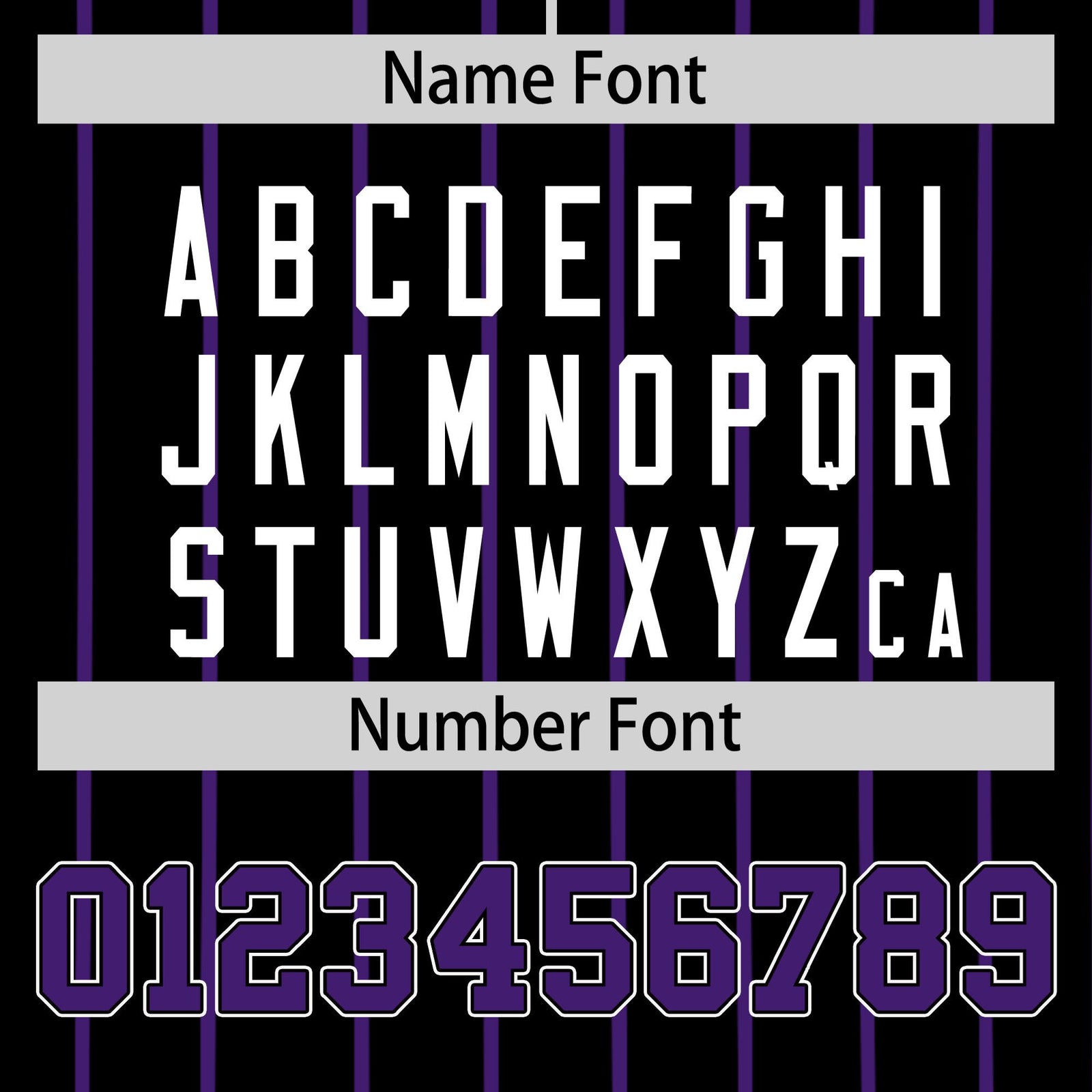 Custom Black Purple Pinstripe Purple-White Authentic Baseball Jersey