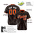 Custom Black Bay-Orange Pinstripe Bay-Orange White Authentic Baseball Jersey