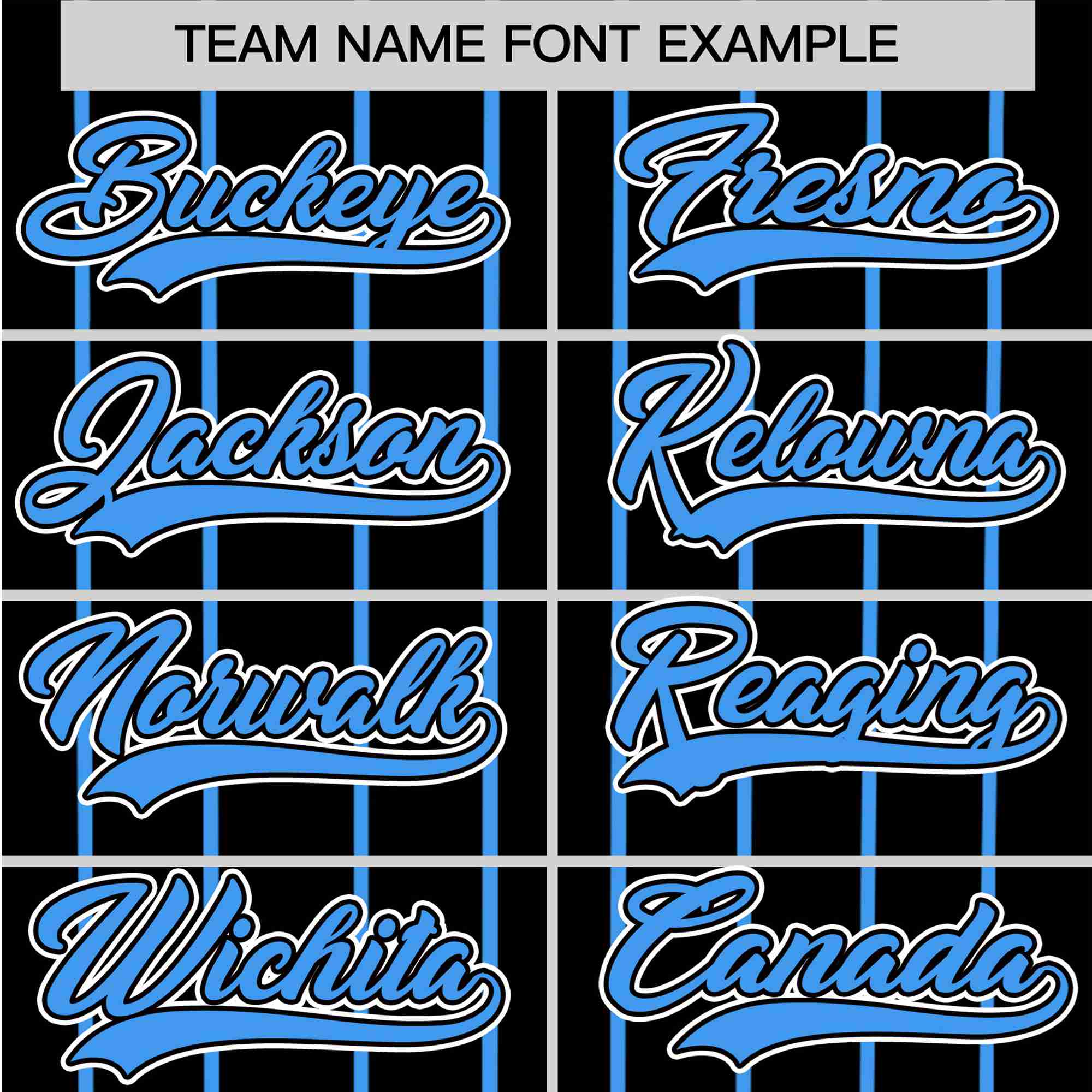 Custom Black Blue Pinstripe Blue-White Authentic Baseball Jersey