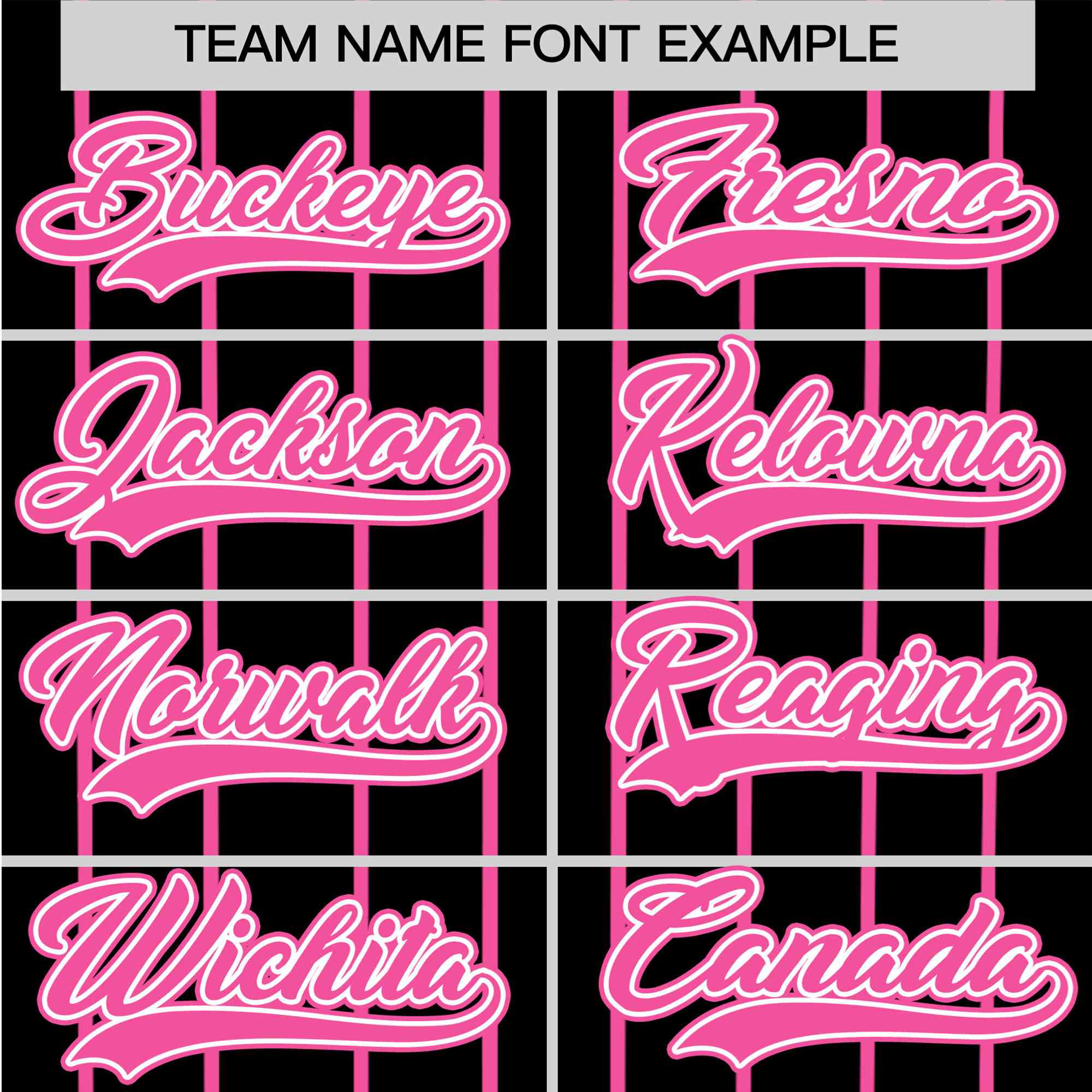 Custom Black Pink Pinstripe Pink-White Authentic Baseball Jersey