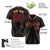 Custom Black Crimson Pinstripe Crimson Old-Gold Authentic Baseball Jersey