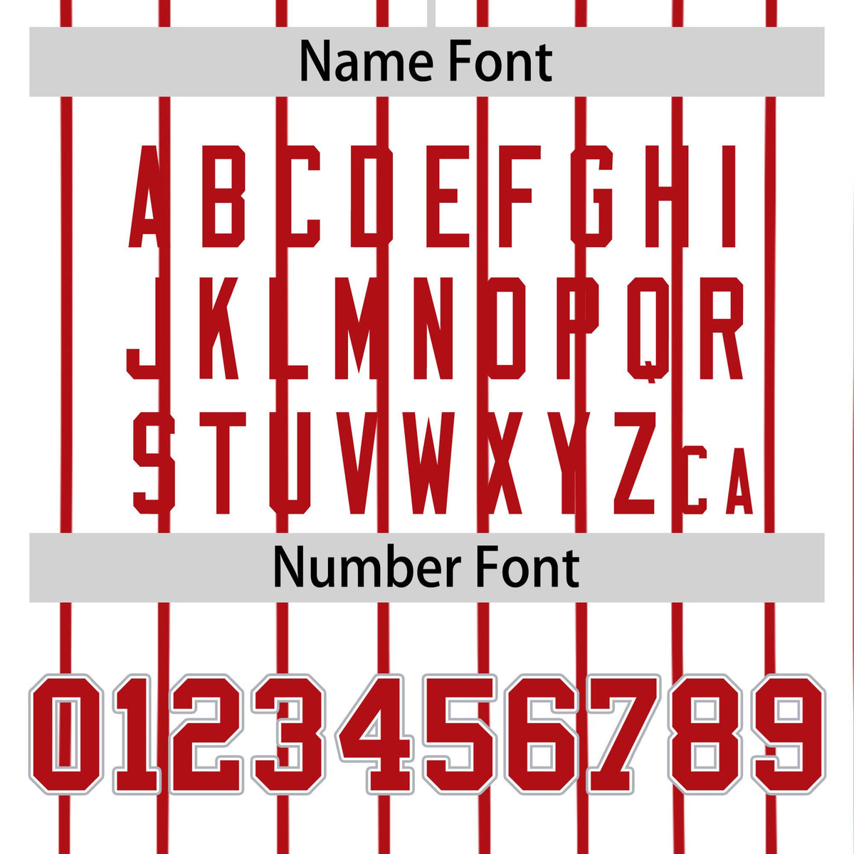 Custom White Red Pinstripe White-Red Authentic Baseball Jersey