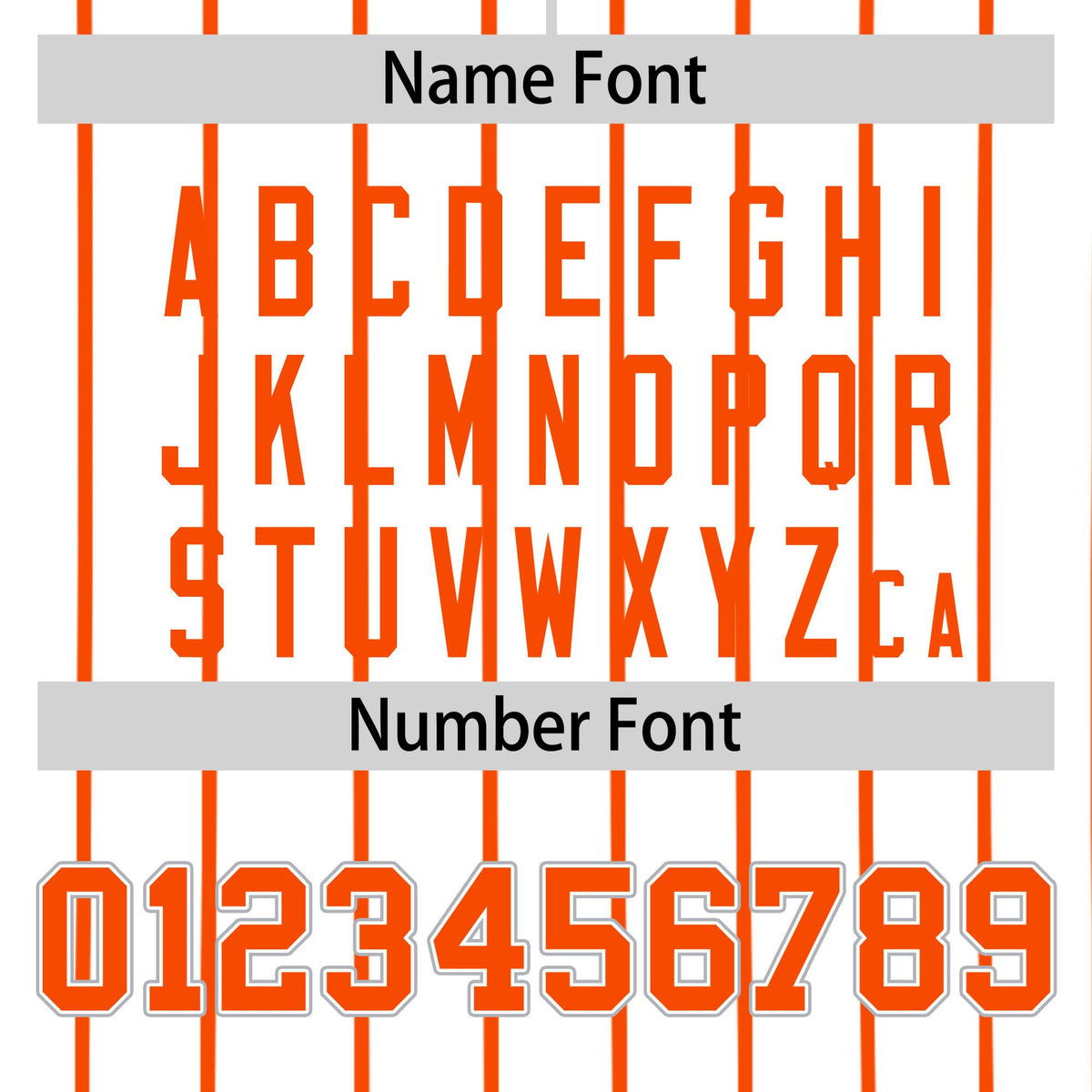 Custom White Orange Pinstripe White-Orange Authentic Baseball Jersey