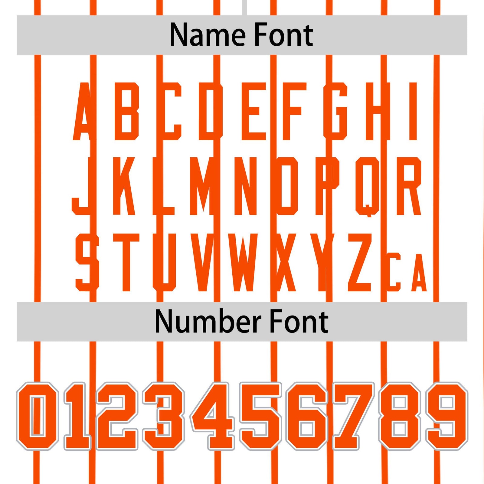 Custom White Orange Pinstripe White-Orange Authentic Baseball Jersey