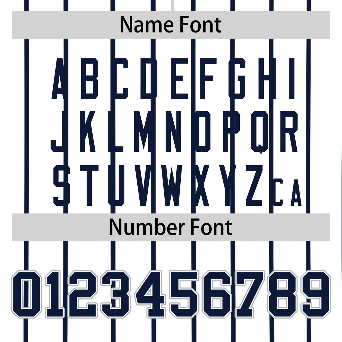 Custom White Navy Pinstripe White-Navy Authentic Baseball Jersey