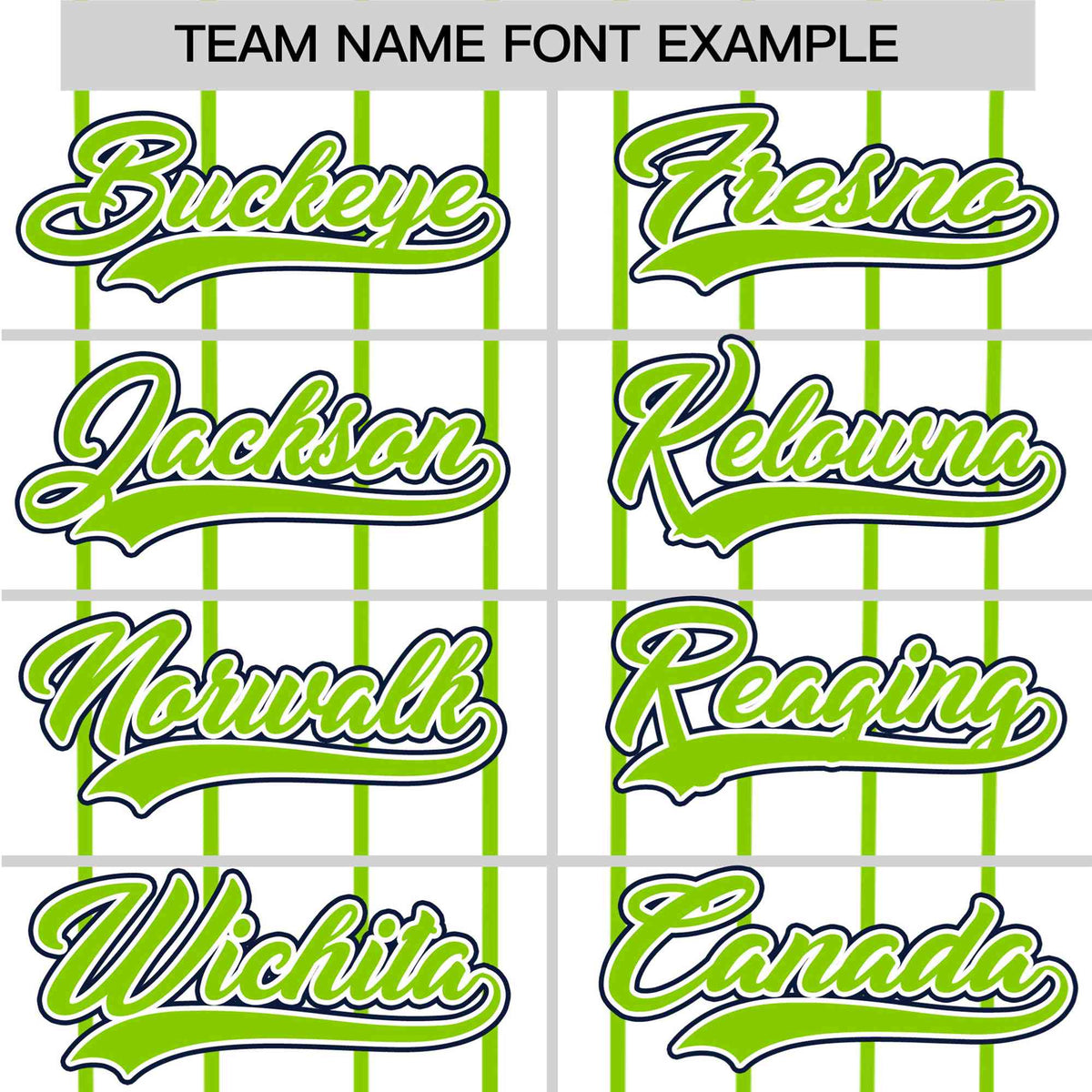 Custom White Neon-Green Pinstripe White Neon-Green Black Authentic Baseball Jersey